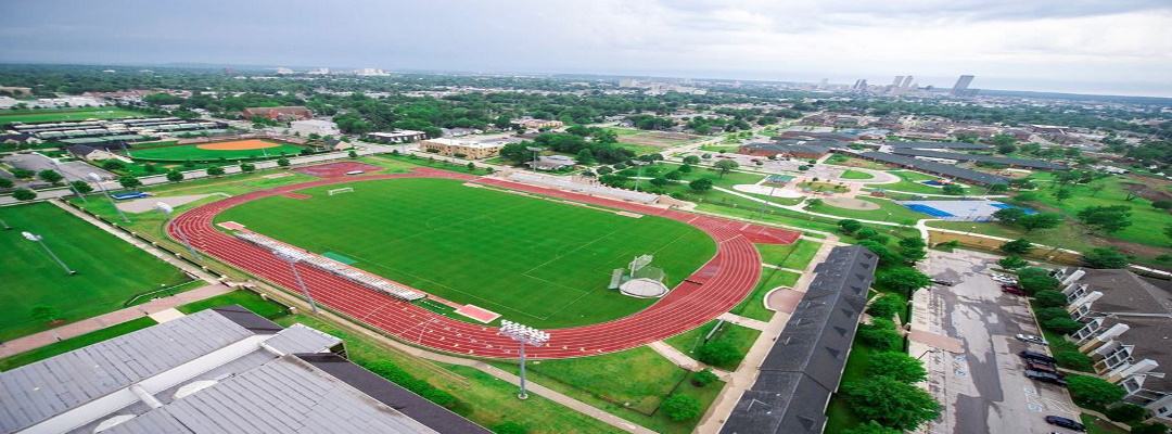 Arial view of Tulsa Women's Soccer Facility: Hurricane Soccer Stadium